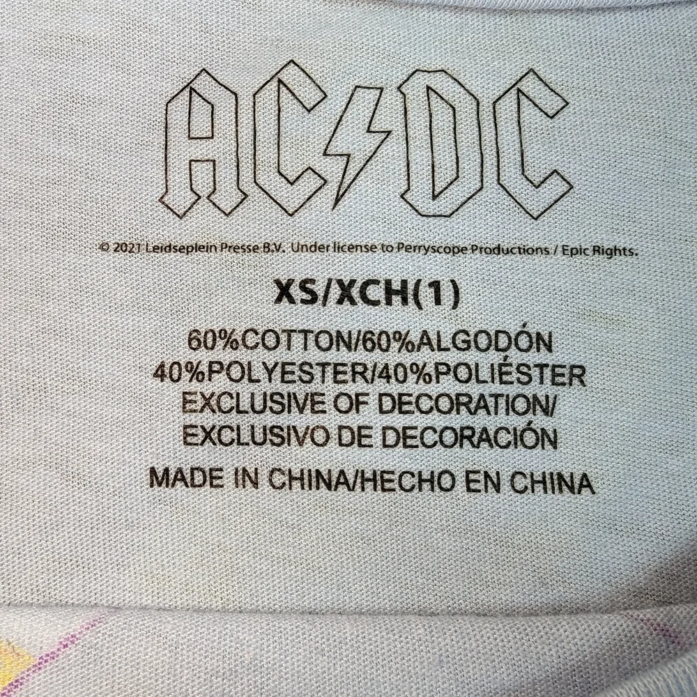 AC⚡DC Floral Top - Picture 8 of 9